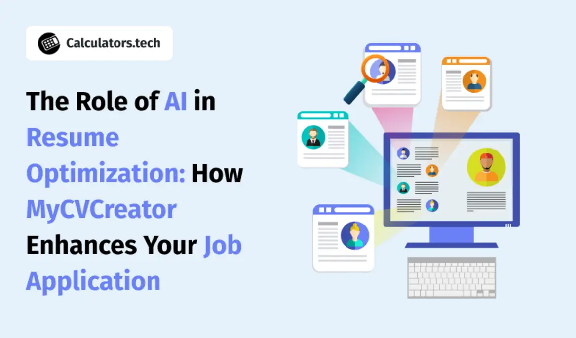 AI resume optimization graphic
