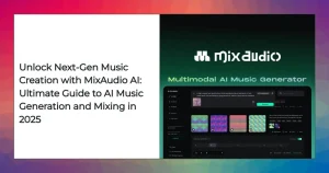 MixAudio AI music generator interface for next-gen music creation and mixing