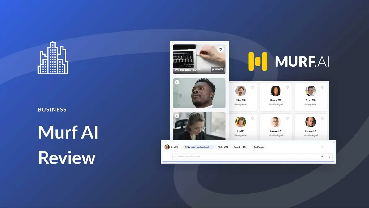 Modern AI voice generator UI