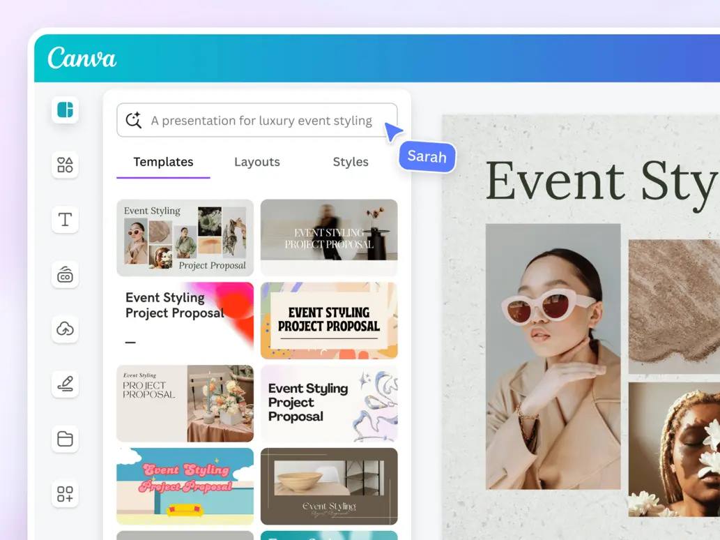 Online editor interface