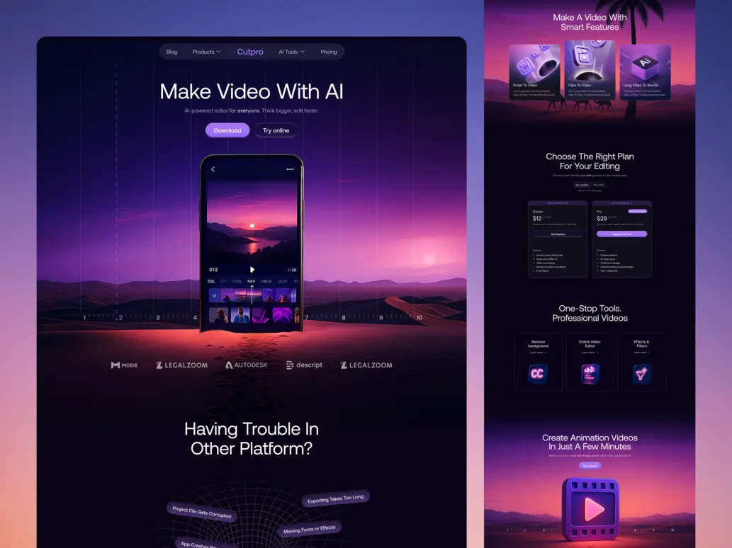 AI-powered VEED video editor 2025 interface with auto-subtitles and smart video editing tools