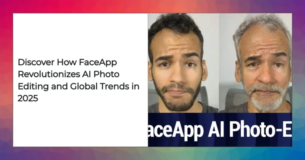 FaceApp user statistics, global downloads, and filter trends infographic 2025