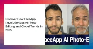 FaceApp user statistics, global downloads, and filter trends infographic 2025