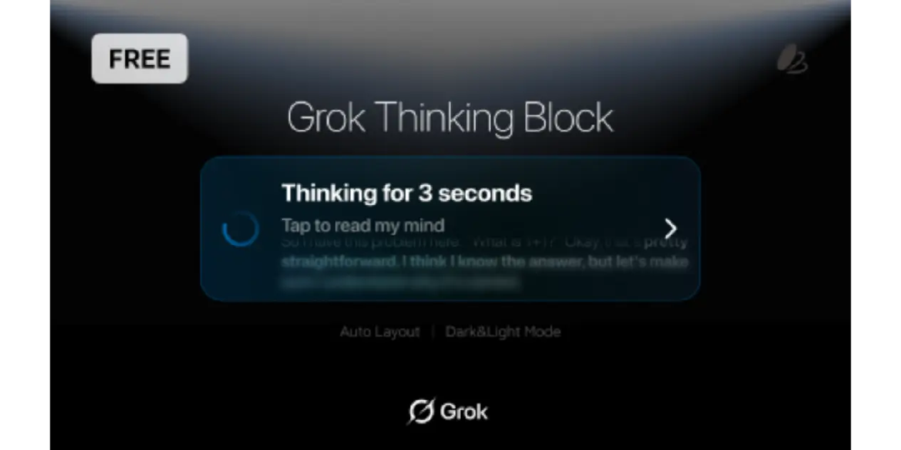 Grok AI chatbot user interface preview with real-time assistant features