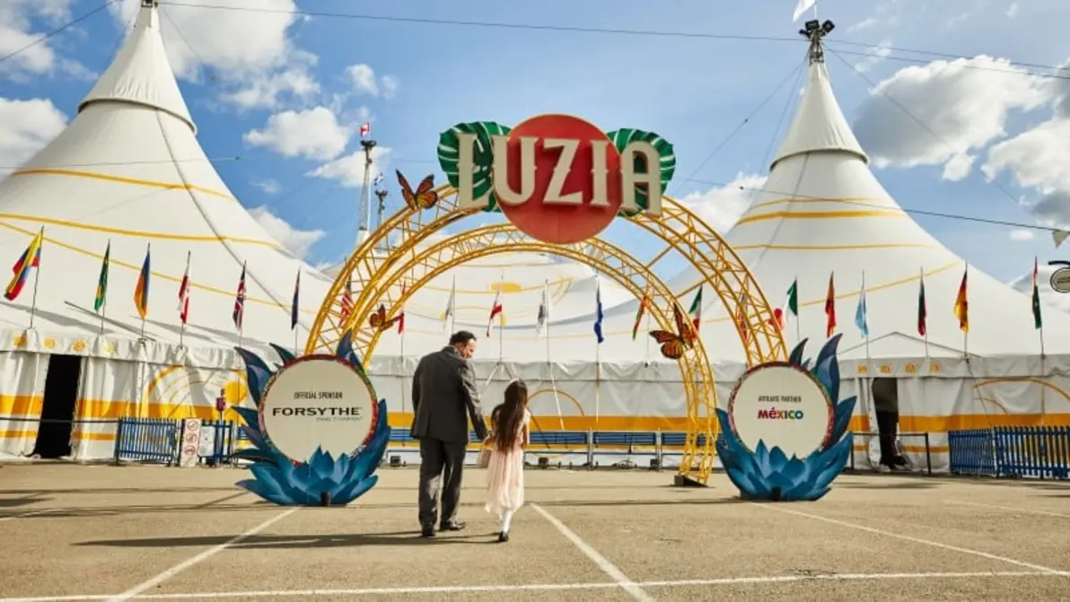 Big top tent at Montreal Old Port