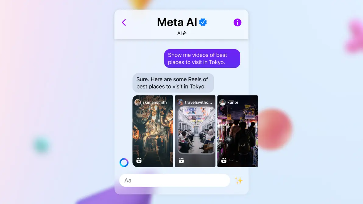 Meta platform showing AI integration