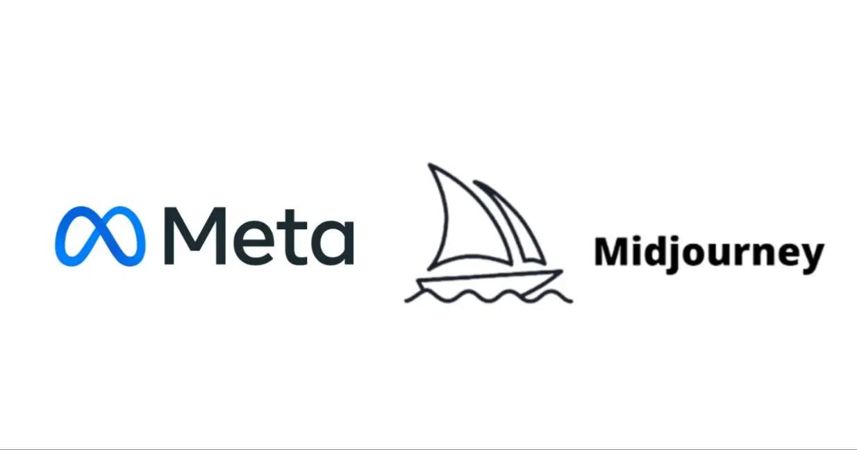 Meta and Midjourney partnership visual