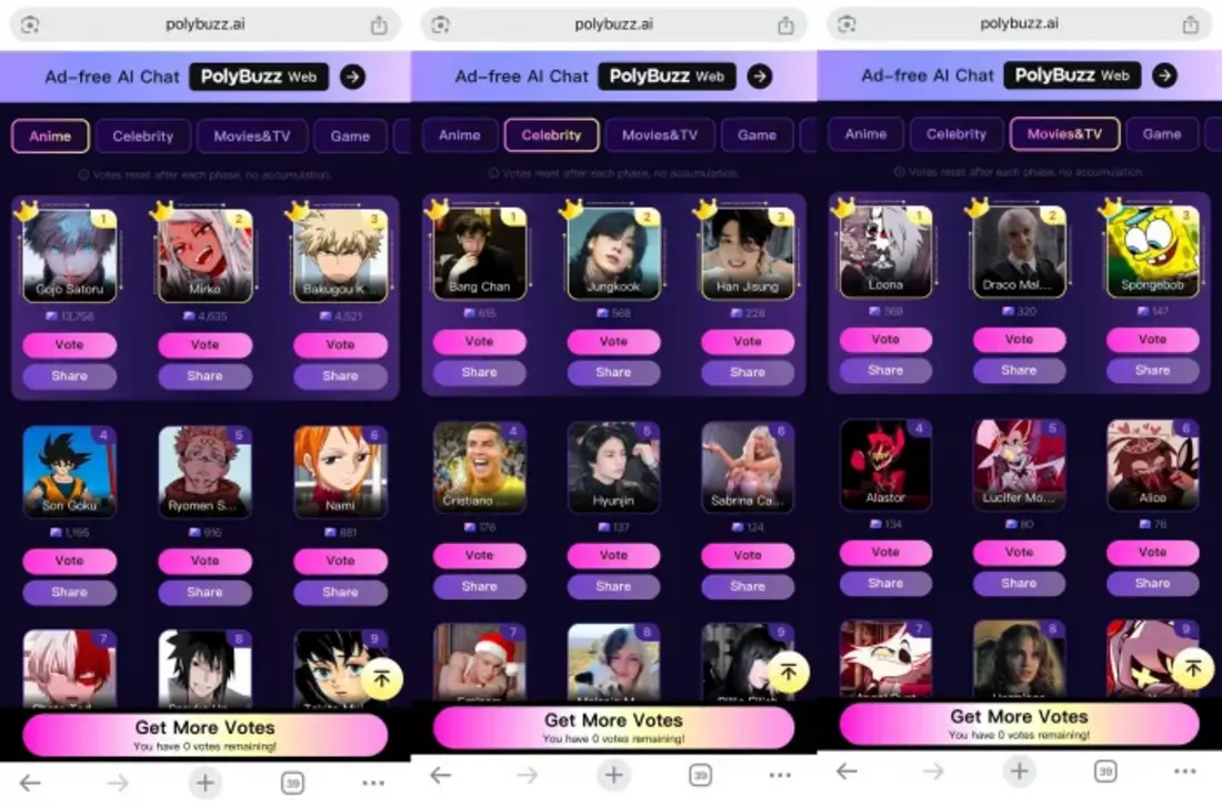 AI character collage