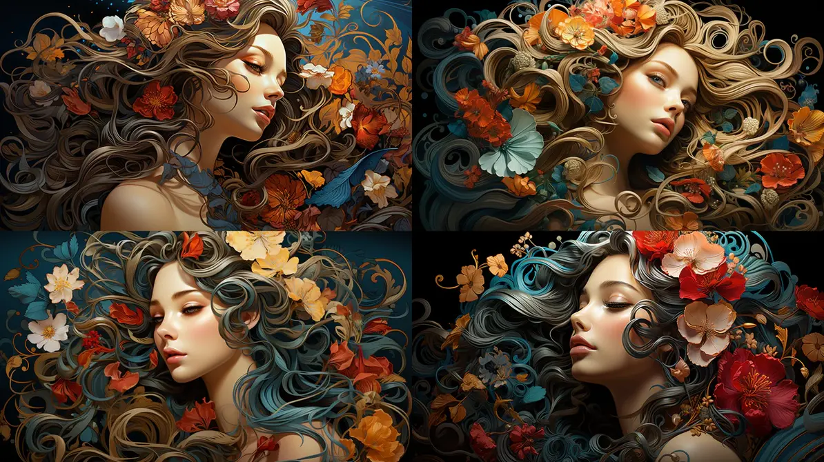 Various Midjourney art styles showcase