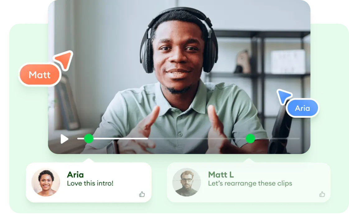 Veedio editor team workspace