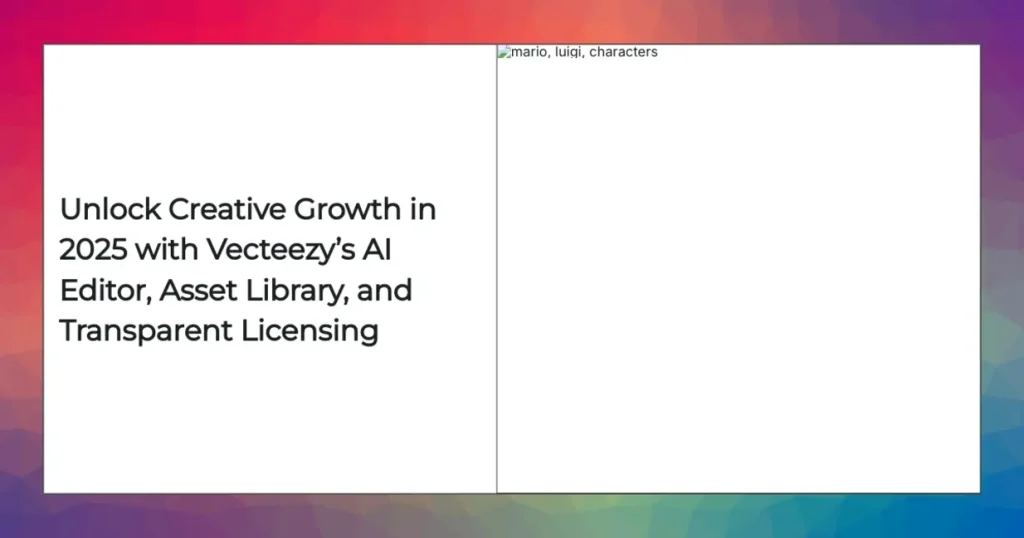 Vecteezy AI-powered online editor, asset library, and streamlined creative workflow in 2025