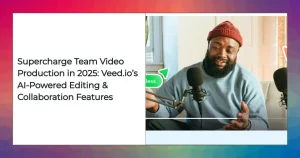 Veed.io team collaboration workspace screenshot for efficient video editing.