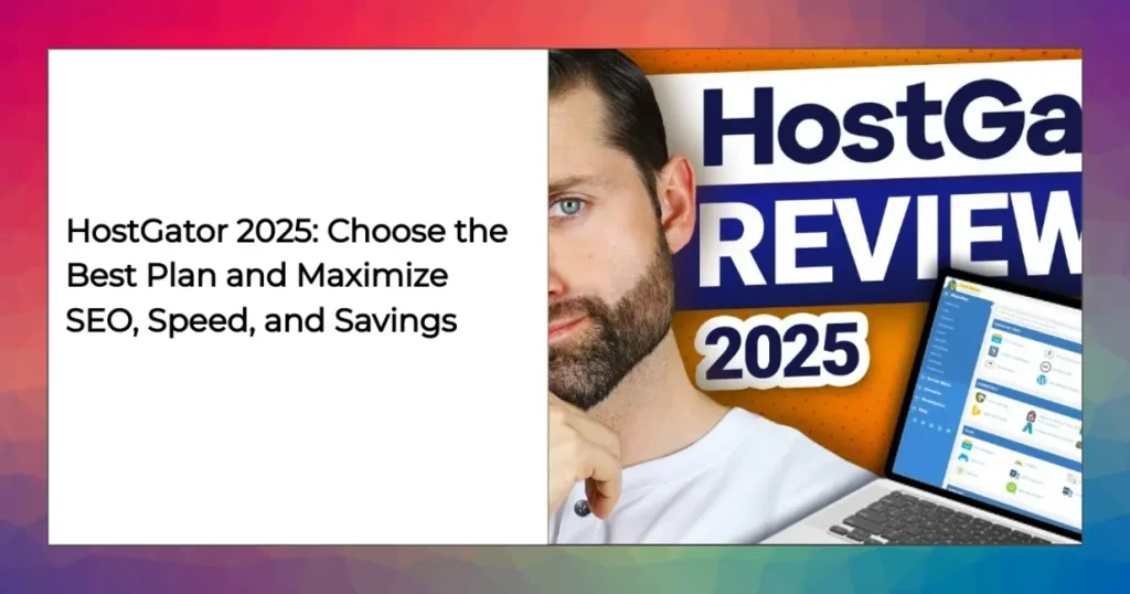 Infographic of HostGator 2025 hosting plans, pricing, and performance metrics.