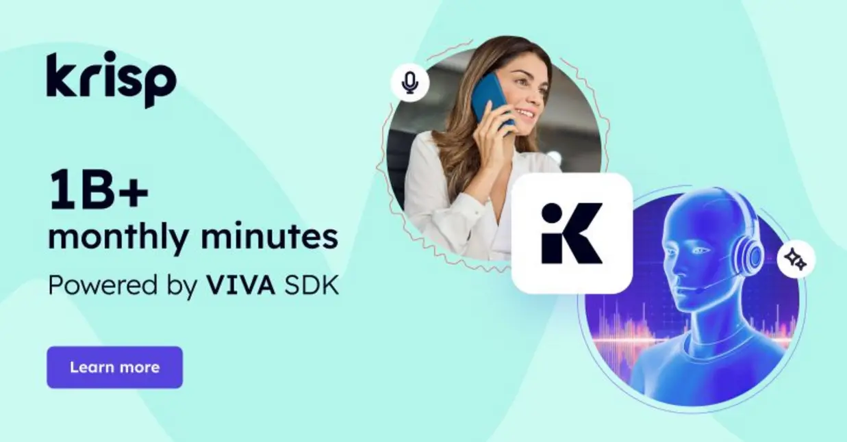 Krisp VIVA voice isolation interface