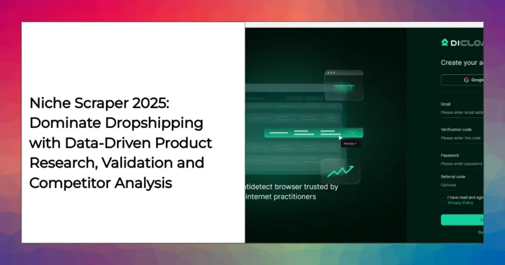 Niche Scraper 2025 dropshipping research dashboard with winning products feed and ad spy.