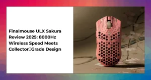 Finalmouse ULX Sakura gaming mouse with cherry blossom design and 8000Hz wireless