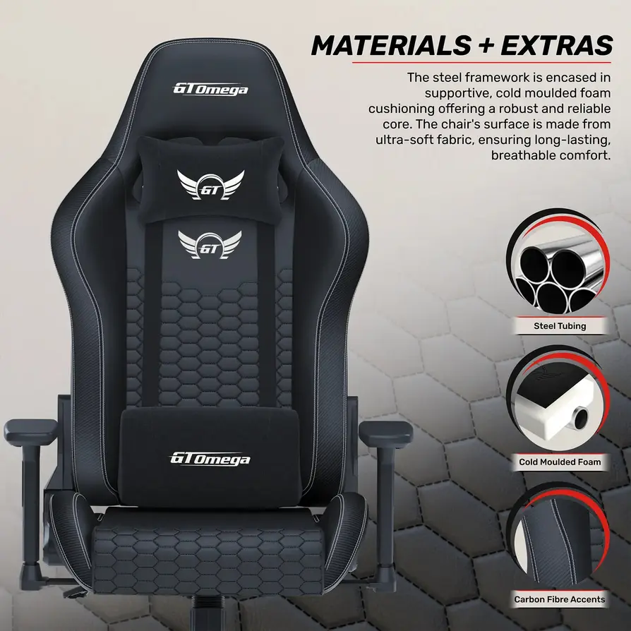 GT Omega gaming chair white edition