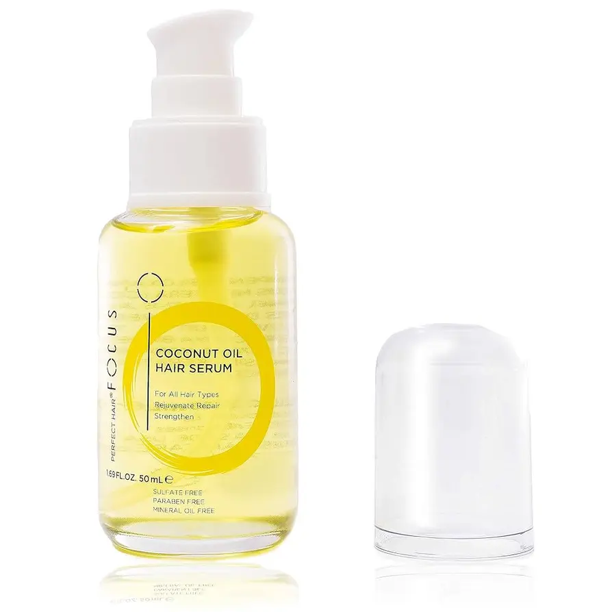 Hair oil and serum bottles