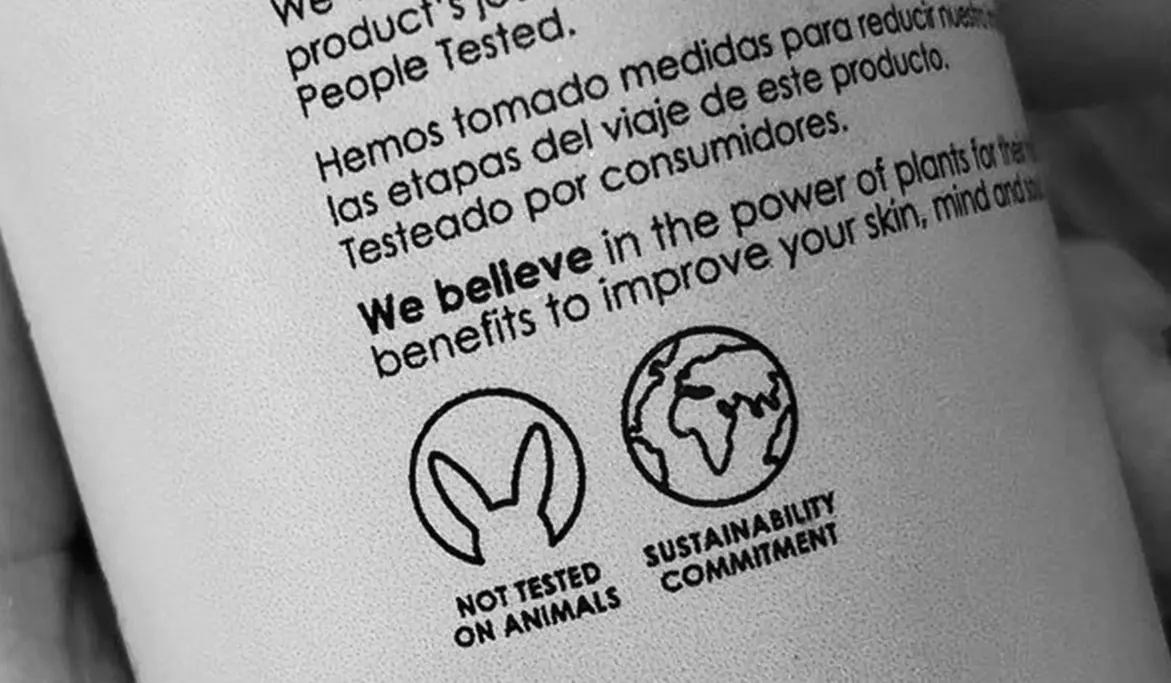 Symbols for vegan skincare