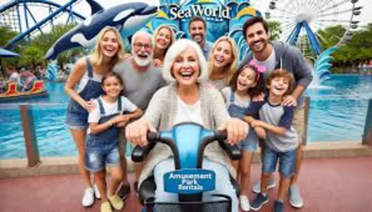 Family at Orlando theme park