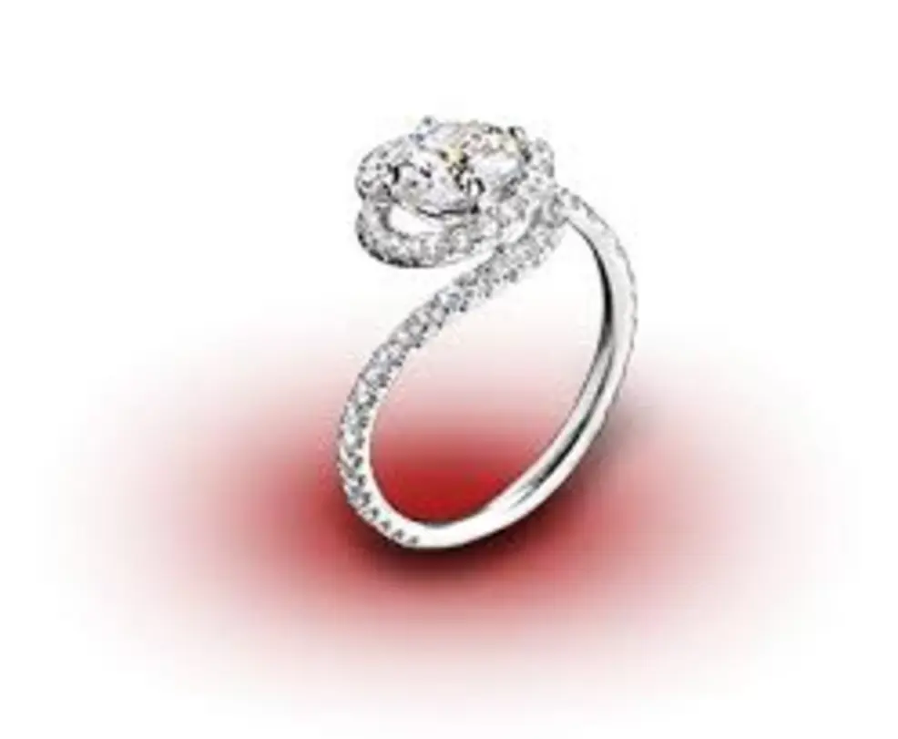 Famous designer engagement ring showcase