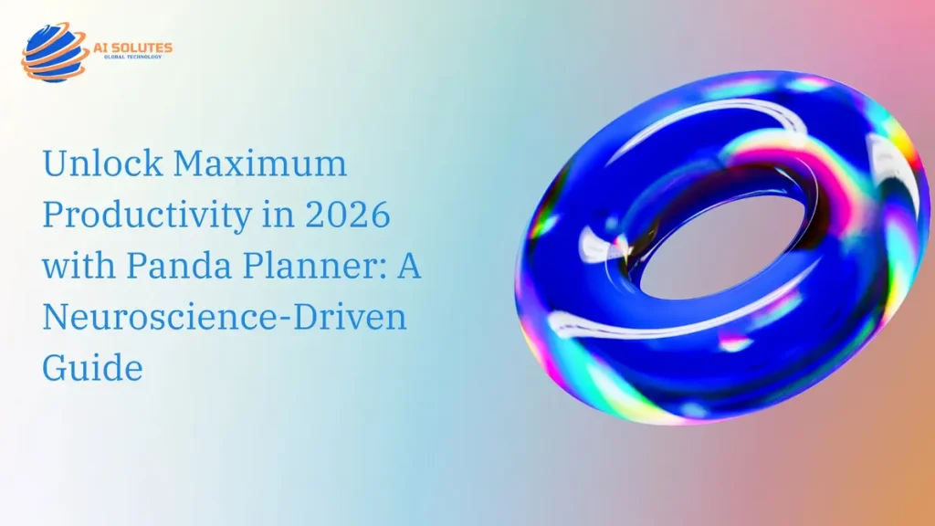 Panda Planner daily page featuring habit tracker and goal planning for productivity in 2026.