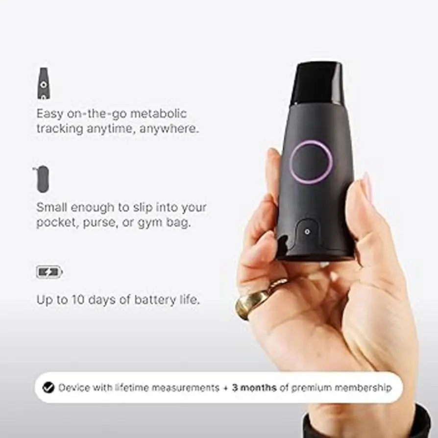CO2 breath analyzer measuring metabolic flexibility