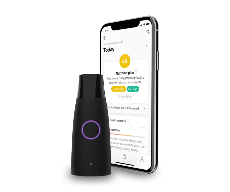 Comparison chart Lumen vs other metabolism trackers