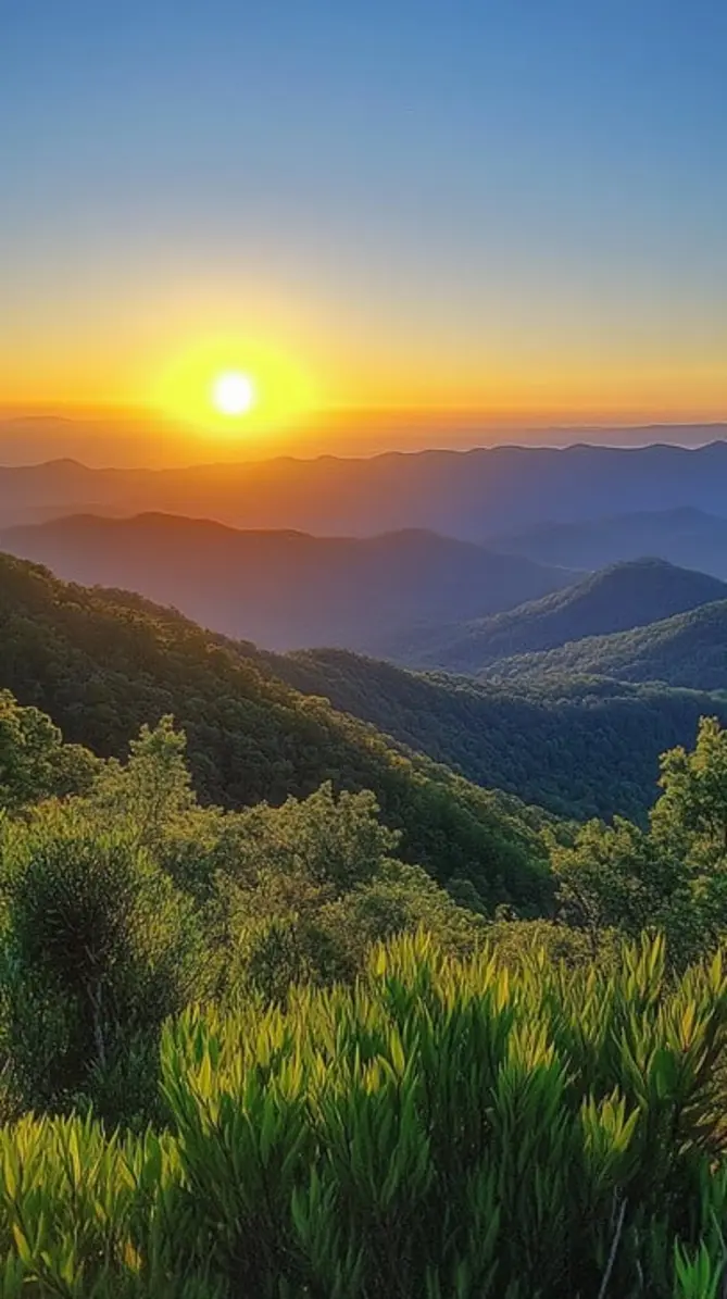 Mountain sunrise